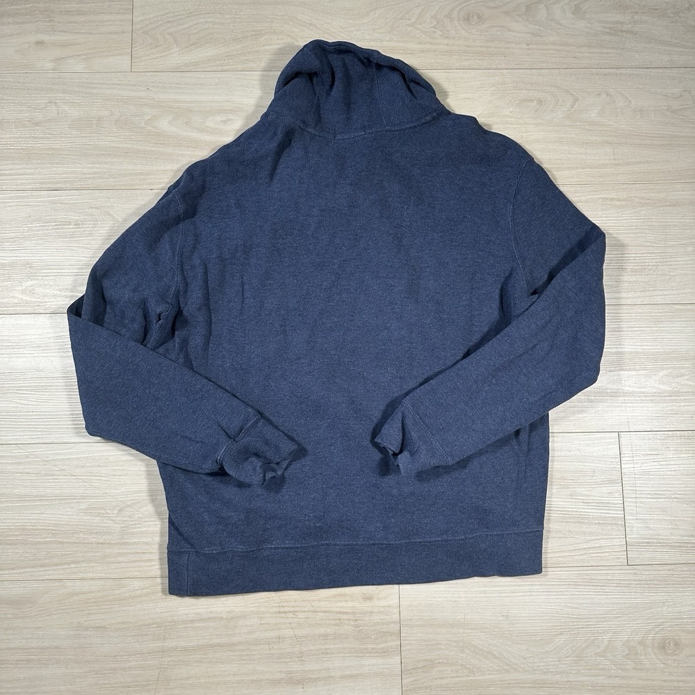 Polo Ralph Lauren Blue Shawl Collar Pullover Sweater Mens XL 100% Cotton Preppy - Picture 4 of 8
